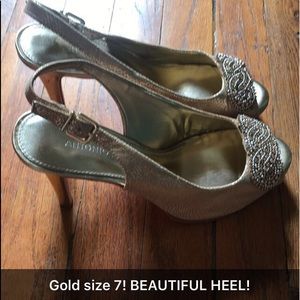 Gold heels